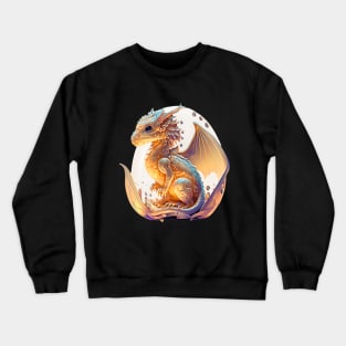 Young Cute Dragon New Dragon Art Crewneck Sweatshirt